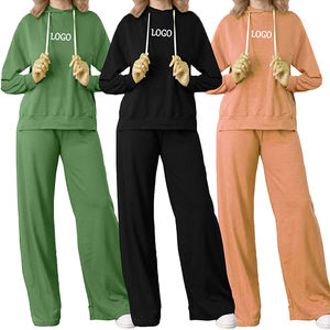 Oversized Print <b>Women</b> <b>Jogger</b> Hoodie Winter Fitness Pullover Tracksuit Sets Hip Hop Streetwear Diamond Decoration Solid Pattern - Product Image 4