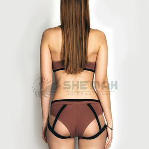 ชุดเต้นรำแบบมีเสาสำหรับผู้หญิงและเด็กผู้หญิงชุดเสื้อและล่างแบบยืดได้สวมใส่สบายสำหรับฝึกซ้อมแข่งขัน - Product Image 2