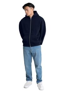 Sudaderas con Capucha Extra Grandes con Cremallera y Logotipo Personalizado de Alta Calidad, Unisex, Algodón Grueso, Venta al por Mayor, Baratas, MOQ Bajo, Sudaderas Holgadas con Cremallera para Hombre - Product Image 4