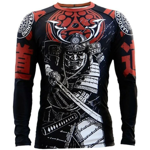 Haute qualité unisexe Compression MMA Rash Guard respirant chemise à manches longues Protection personnalisable pour les hommes - Product Image 1