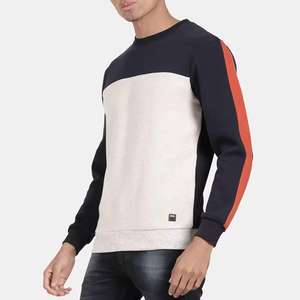 Ropa de calle de calidad de exportación, sudadera básica de algodón mezclado, tela cómoda y transpirable, sudadera de moda personalizada para hombres - Product Image 2