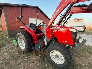 Tractor de rueda de granja compacto de 80HP Massey Ferguson usado barato con CA de cabina para cojinete y engranaje de motor - Product Image 5