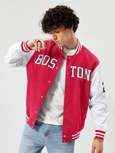 2023 vente chaude hommes décontracté Bomber Baseball Varsity veste Logo personnalisé conceptions laine tissu Letterman Style à capuche en gros - Product Image 6