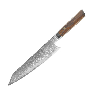 Couteau de chef en acier Damas japonais haut de gamme avec manche en bois Vente en gros Personnalisé de qualité supérieure OEM OMD Service - Product Image 1
