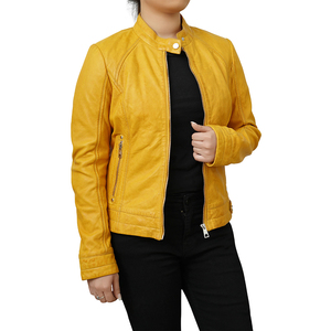 Hot Selling Unique Design Women's Solid Leather <b>Jacket</b> Breathable <b>Jacket</b> with OEM Logo for Women and Girls - Product Image 5