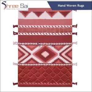 Alfombras de algodón de último diseño para uso en exteriores, alfombras de algodón tejidas reversibles y plegables transpirables, ideales para patios sombreados en venta a granel - Product Image 2