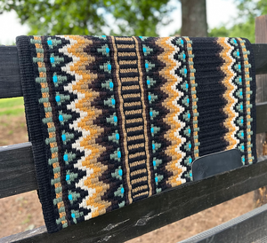 Couverture de selle Western Show Horse Design néo-zélandais Couverture de selle en laine faite à la main Top Tapis de selle en laine Taille - Product Image 1