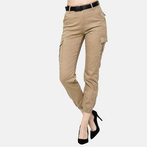 Pantalon cargo taille haute, pantalon utilitaire fonctionnel avec une coupe ample et des poches polyvalentes, pantalon cargo pour femmes pour un style de vie actif - Product Image 1