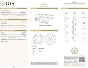 เพชร1.50กะรัตเพชรธรรมชาติบริสุทธิ์ทรงกลม I1เกรด E จากอินเดียได้รับการรับรองจาก Gia - Product Image 2