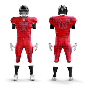 2025/26 ensembles de vêtements de sport en polyester personnalisés uniformes de football américain respirants prix compétitif court tailles plus vente chaude - Product Image 1