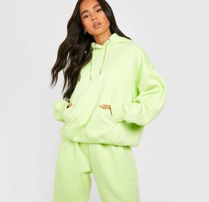 Traje de chándal unisex informal sólido de dos piezas personalizado con capucha y bolsillos Pantalones de Jogger para correr Conjunto de trajes - Product Image 4