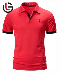 Jersey de algodón 100% para hombre para camisetas de Polo Golf, tela de punto de 180 gramos, la mejor parte superior alta, excelente diseño de Venta caliente - Product Image 1