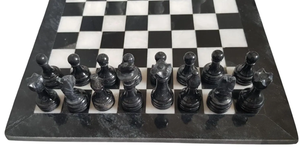 Marble Storage <b>Box</b> Chess Set | Handcrafted Black White Chess Board <b>Game</b> | Animal Angel Design | Classic Strategy <b>Game</b> for Adults - Product Image 4