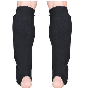 Adult Kickboxing MMA Martial Arts Custom Logo Shin Guards with Instep Guard Protective Leg Shin <b>Foam</b> Kick <b>Pads</b> for Sparring - Product Image 2
