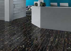 Azulejos de Porcelana Pulidos de Alto Brillo CLONIC BLACK de 600x1200 mm, 9 mm de Grosor, Vitrificados, para Pisos Interiores, Diseño Europeo Moderno - Product Image 3