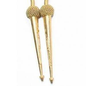 Aguillete Dorado, Cordón de Hombro para Uniforme, Cinta Decorativa y Puntas, Aguillete Ceremonial Dorado - Product Image 1