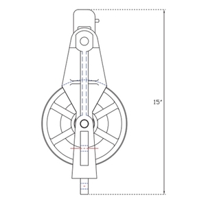 Poulie de tirage universelle industrielle autobloquante pour la pose de conducteurs en construction de lignes électriques - Product Image 5