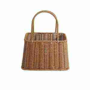 Cesta de Almacenamiento de Precio Económico, Diseño Moderno, Cerámica Lacada, Ratán Natural de Lujo con Alta Capacidad de Carga, Organizador para el Hogar - Product Image 3