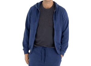 Sudadera con Capucha Completa de Primera Calidad para Hombre, Felpa de Algodón Grueso, Bordado Personalizado, Talla L, Estampado en Blanco - Product Image 2