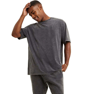 เสื้อยืดโอเวอร์ไซส์ผู้ชาย ผ้าฝ้าย 100% สไตล์สตรีทแวร์ ดีไซน์เรียบง่าย ใส่สบายทุกวัน สไตล์โมเดิร์น คลาสสิก - Product Image 6