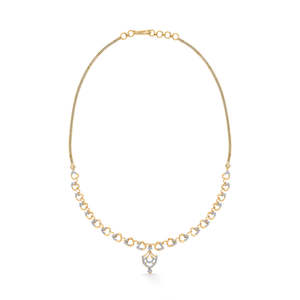 Collier en diamant - Pendentif court Circle Muse en or et diamant - Product Image 2