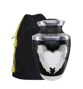 Urnes funéraires modernes faites à la main en céramique naturelle de style américain pour cendres masculines et féminines - Prix de gros pour commémoration et inhumation - Product Image 4