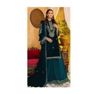 Ropa tradicional india Traje elegante Salwar Kameez Ropa india y pakistaní Traje Salwar a precio de exportación - Product Image 1