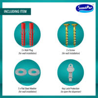 Dispenser Sabun Cair Manual Scent Pur SP810 800ml Bahan Plastik ABS, Terpasang di Dinding untuk Kamar Mandi, Garansi 1 Tahun, Promo Hot Sale