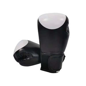 Guantes de boxeo de entrenamiento de cuero PU de alta calidad 100% profesional Guantes de boxeo unisex Guantes de boxeo ajustados ajustables - Product Image 3