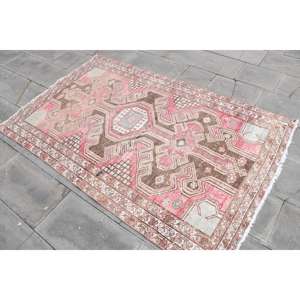 Alfombra Turca de 4.1x6.3 pies, Alfombra Vintage, Alfombra Marroquí Roja - Product Image 2