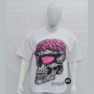100% coton surdimensionné O-cou T-Shirt personnalisé conçu hommes Streetwear respirant sérigraphie tissu personnalisé - Product Image 1