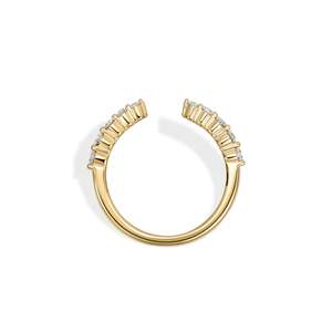 Bague en diamant de laboratoire taille ronde Caye avec tige ouverte - Product Image 2