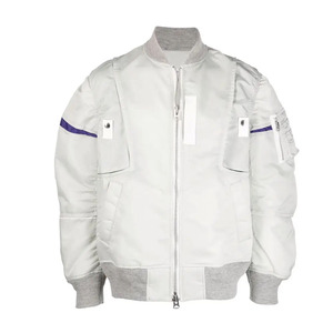 Chaqueta de invierno de bombardero para hombre al por mayor, novedad en ropa informal para jóvenes, chaqueta de bombardero con logotipo personalizado para hombre - Product Image 2