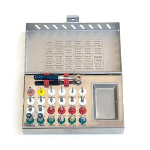 Kit de Implantes Dentales Universales de Acero Inoxidable, 25 Piezas, Certificación CE Clase I, Garantía de 1 Año, Dogmatic International, Cabeza de 1.4 mm - Product Image 1