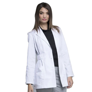 Bata de laboratorio de hospital personalizable uniforme médico profesional de manga larga unisex OEM de fábrica - Product Image 4