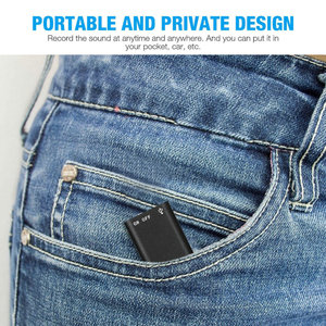 8GB chuyên nghiệp ghi âm giọng nói kỹ thuật số âm thanh mini Dictaphone + MP3 Máy nghe nhạc + USB Flash Drive ghi âm giọng nói - Product Image 3