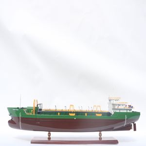 LONG HAI 68 SHIP Handcrafted Painted Feng Shui <b>Wooden</b> <b>Model</b> Ship Commercial Cargo Vessel Home Decor Display/Collection Gifts - Product Image 1