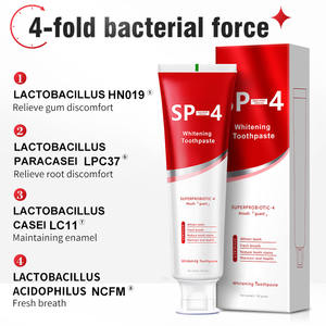 Dentifrice probiotique SP-4 pour adultes, blanchiment des dents, réduction de la plaque dentaire, élimination des taches, soins bucco-dentaires, 120g - Product Image 4