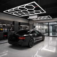 Plafonnier modulaire hexagonal LED encastré, lampe de scène moderne pour bureau et salon