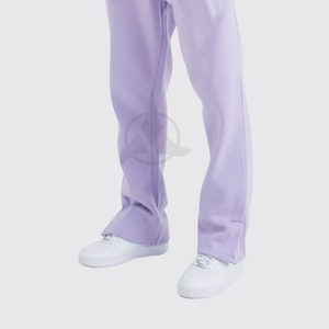 Custom Printed Flared Sweat Suits 100% Cotton Breathable Lightweight <b>Pants</b> & Hoodie Set All Sizes Available Low MOQ - Product Image 6