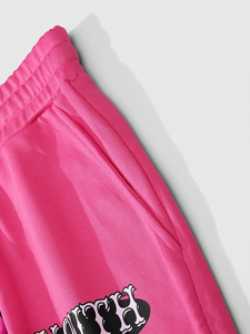 Pantalones Deportivos Personalizados con Parches Vintage para Hombre, Cintura Elástica, Estilo Urbano, Doble Cintura, Pierna Recta, Felpa Francesa - Product Image 4