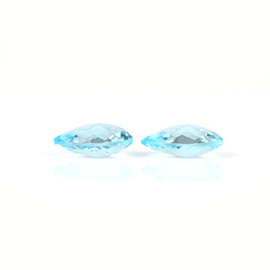 Topacios Azules Cielo Natural, Corte Pera Briolette de 12x16mm, Gemas Sueltas Certificadas por Terceros, Venta al Por Mayor, Joyería Gopika Exports - Product Image 1