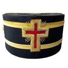 Alta calidad 33 ° grado Scottish Rite Masonic Regalia Hat púrpura bordado a mano delantal caso suave por Master Crown - Product Image 2