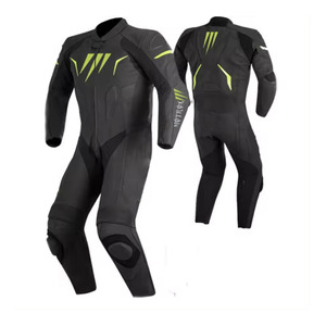 ชุดแข่งรถมอเตอร์ไซค์หนังแบบใหม่ กันน้ำ กันลม ระบายอากาศได้ดี สำหรับฤดูหนาว ราคาถูก เสื้อแจ็คเก็ตและกางเกง - Product Image 1