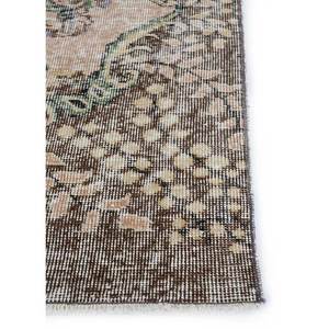 พรมขนสัตว์ถักมือสีเบจและสีน้ำตาล ขนาด 9x12 ฟุต รุ่น Pae-2755 ลายเหรียญโบราณ สำหรับตกแต่งบ้าน ห้องนั่งเล่น หรือทางเดิน - Product Image 4