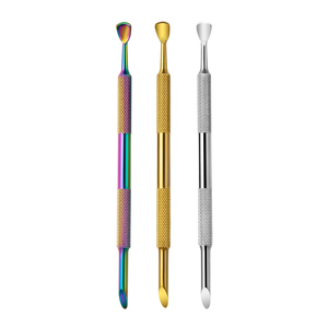 MORGANS INDUSTRIES Dual-End Stainless Steel Nail Pusher <b>Tool</b> Set for Manicure & <b>Pedicure</b> Reusable Precision Care - Product Image 1