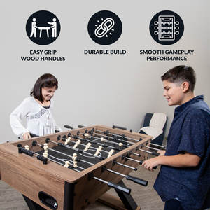 Table de baby-foot Hathaway Excalibur de 54 pouces, idéale pour le divertissement familial, la salle de jeux à domicile, les jeux en intérieur et les matchs entre amis, en provenance d'Inde - Product Image 2