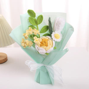 Flores de Ganchillo Tejidas a Mano, Ramo de Hilo para Graduación, Navidad, Año Nuevo, San Valentín y Día de la Madre, Regalos al por Mayor - Product Image 4