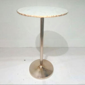 Forma única y diseño moderno Mesa auxiliar de acero inoxidable y mesa central para sala de estar Dormitorio y hotel - Product Image 1