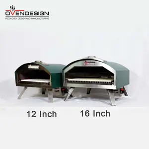 16 Inch Specificaties Concurrerende Prijs Patio Pizza Gasoven Gas Ingebouwde Ovens Voor Huishouden Met Pizza Ovenpan